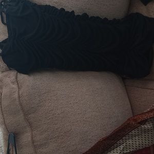 Black strapped dress